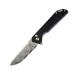 Six Leaf Sl-52 Black with damascus blade