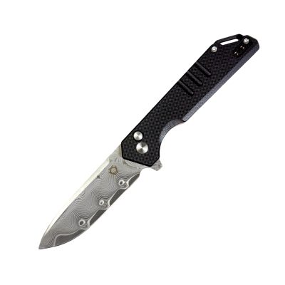 Six Leaf Sl-52 Black with damascus blade