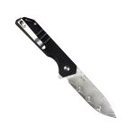 Six Leaf Sl-52 Black with damascus blade