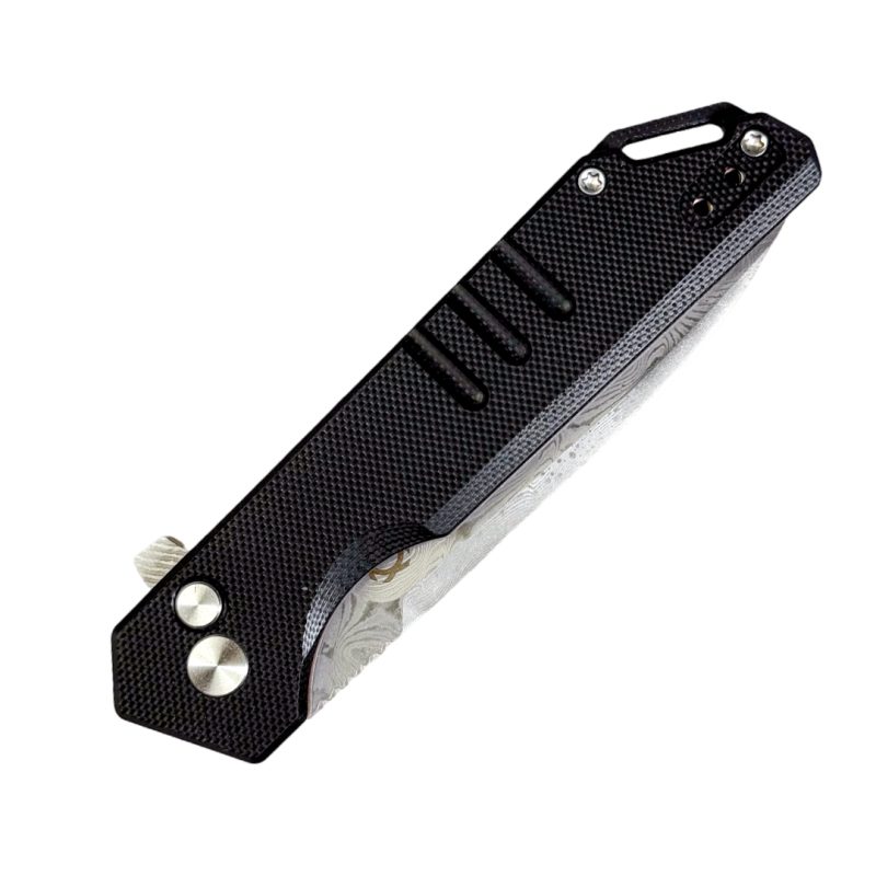 Six Leaf Sl-52 Black with damascus blade