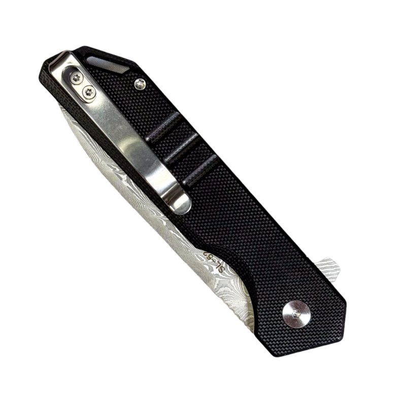 Six Leaf Sl-52 Black with damascus blade