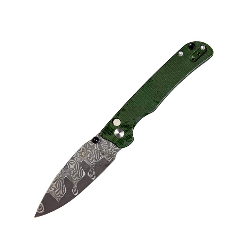 Six Leaf SL-59 Micarta Damascus Blade