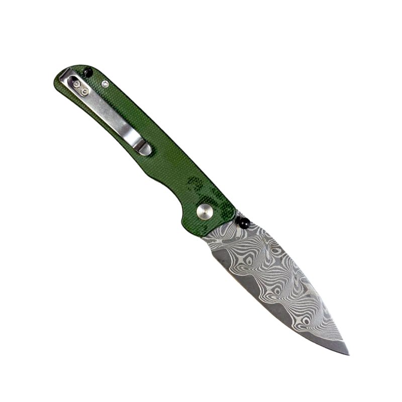 Six Leaf SL-59 Micarta Damascus Blade