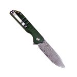 Six Leaf Sl-52 Micarta with Damascus Blade