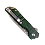 Six Leaf Sl-52 Micarta with Damascus Blade