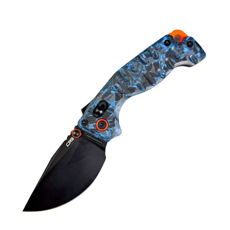 CJRB Double Tap Crushed Carbon Fiber Glow in the dark
