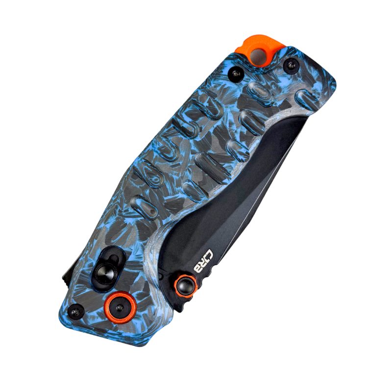 CJRB Double Tap Crushed Carbon Fiber Glow in the dark