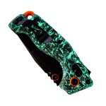 CJRB Double Tap Crushed Carbon Fiber Glow in the dark