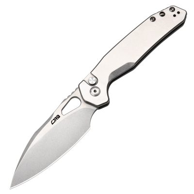 CJRB FRACK FOLDING KNIFE 3.3" AR-RPM9 STONEWASH BLADE STEEL HANDLE EDC