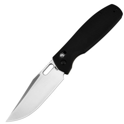 CJRB PRADO FOLDING KNIFE 3.76" AR-RPM9 SAND POLISH BLADE BLACK G10 HANDLE EDC