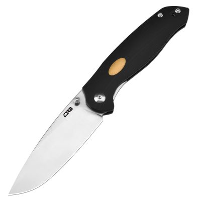 CJRB AES FOLDING KNIFE 3.15" AR-RPM9 BLACK PVD BLADE BLACK MICARTA HANDLE EDC