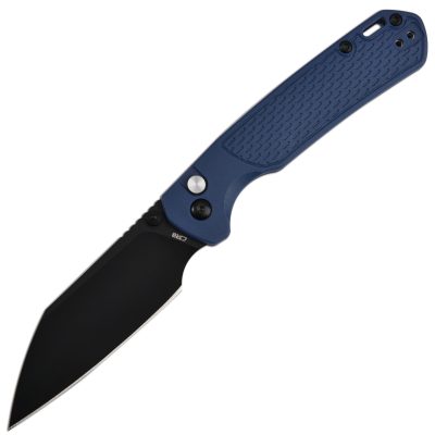 CJRB PYRITE-LIGHT FOLDING KNIFE 3.34" AR-RPM9 BLACK PVD BLADE BLUE/BLACK FRN HANDLE EDC