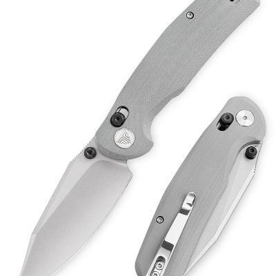 TRIVISA HORNET Hornet-03G FOLDING KNIFE 3.38" 14C28N SATIN BLADE GREY G10 HANDLE EDC