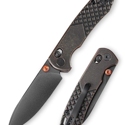 TRIVISA DRAGONFLY Dragonfly-Cu FOLDING KNIFE 2.99" 14C28N SATIN BLADE COPPER COPPER HANDLE EDC