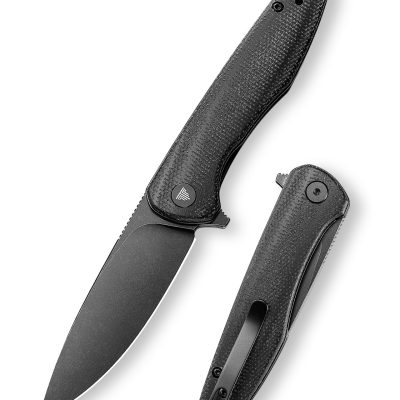 TRIVISA HUMMINGBIRD Hummingbird-BM FOLDING KNIFE 2.9" 14C28N BLACK BLADE BLACK MICARTA HANDLE EDC