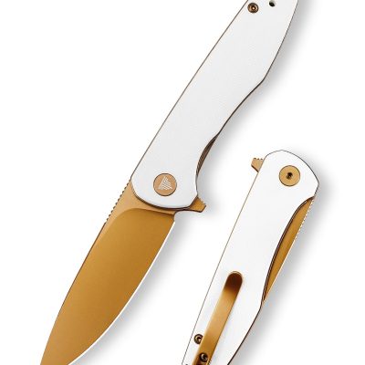 TRIVISA HUMMINGBIRD Hummingbird-WG FOLDING KNIFE 2.9" 14C28N SATIN BLADE WHITE G10 HANDLE EDC