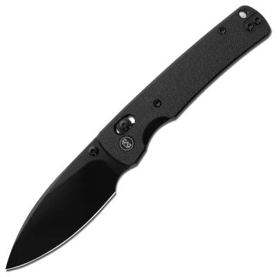 M MIGURON VAKOR FOLDING KNIFE 3.15" 14C28N BLACK PVD BLADE BLACK G10 HANDLE EDC