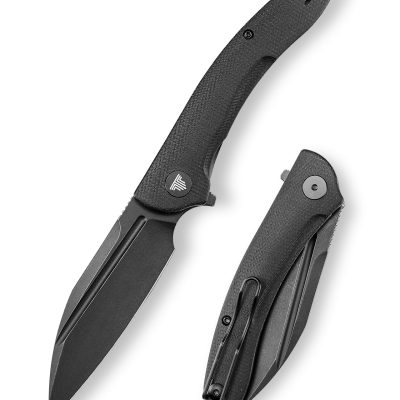TRIVISA CUCKOO Cuckoo-BM FOLDING KNIFE 3.27" 14C28N BLACK BLADE BLACK MICARTA HANDLE EDC