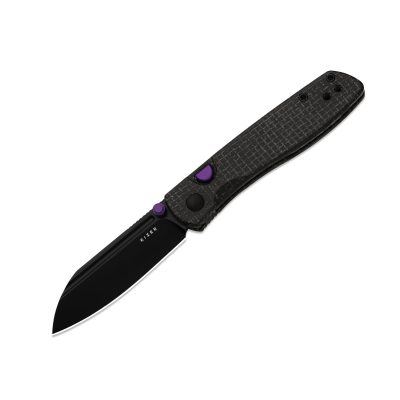 KIZER RENISSANCE FOLDING KNIFE 3.05" N690 BLACK PVD BLADE BLACK MICARTA HANDLE EDC
