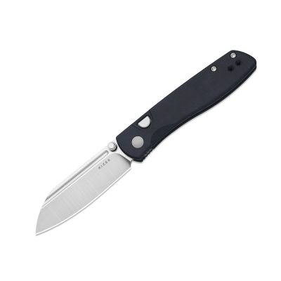 KIZER RENISSANCE FOLDING KNIFE 3.05" N690 SATIN BLADE BLUE RICHLITE HANDLE EDC