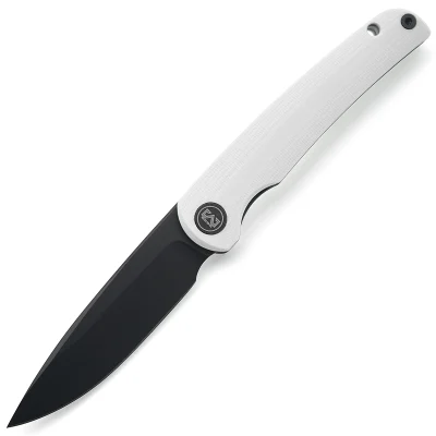 M MIGURON AKRI FOLDING KNIFE 3.15" 14C28N STONEWASH BLADE WHITE G10 HANDLE EDC